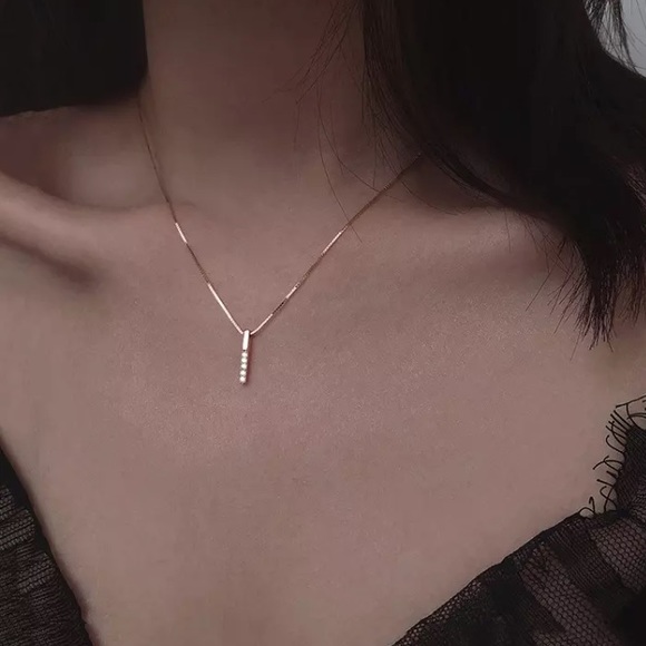 💫Insta crystal bar necklace - Picture 2 of 6
